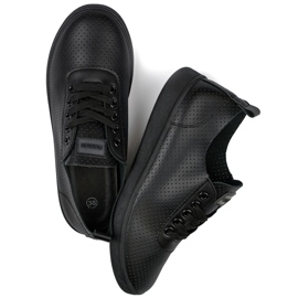 Baskets ajourées noires, baskets ajourées femme 1