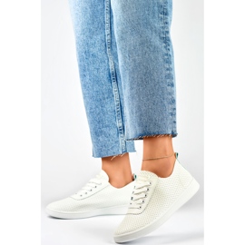 Baskets ajourées blanches pour femme, baskets ajourées 4