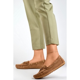 Mocassins décontractés pour femmes, daim, mocassins confortables pour femmes beige 4
