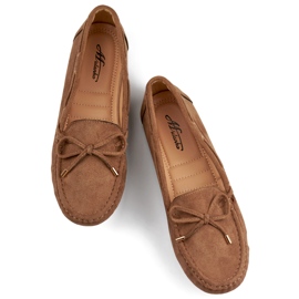 Mocassins décontractés pour femmes, daim, mocassins confortables pour femmes beige 1