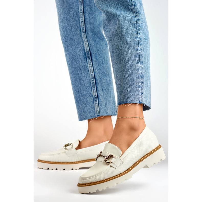 Chaussures à plateforme blanches pour femmes 2 Chaussures à plateforme blanches pour femmes 2