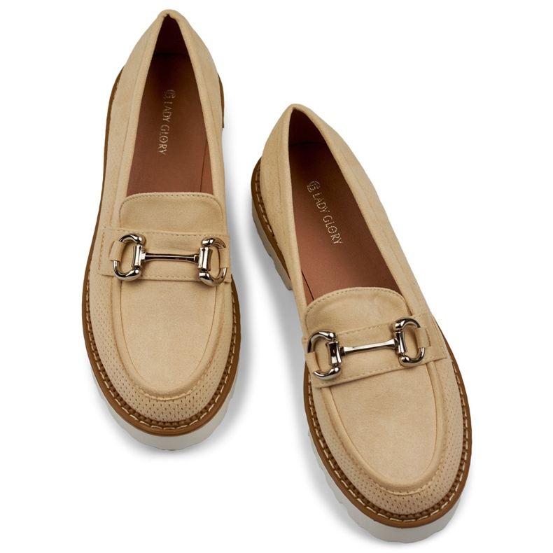 Chaussures plateforme femme beiges 2 Chaussures plateforme femme beiges 2