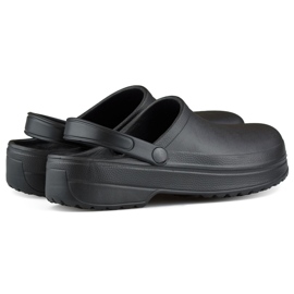 Tongs Kroksy noires pleine longueur le noir 1