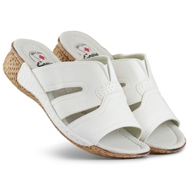 Tongs de santé blanches confortables pour femmes 2