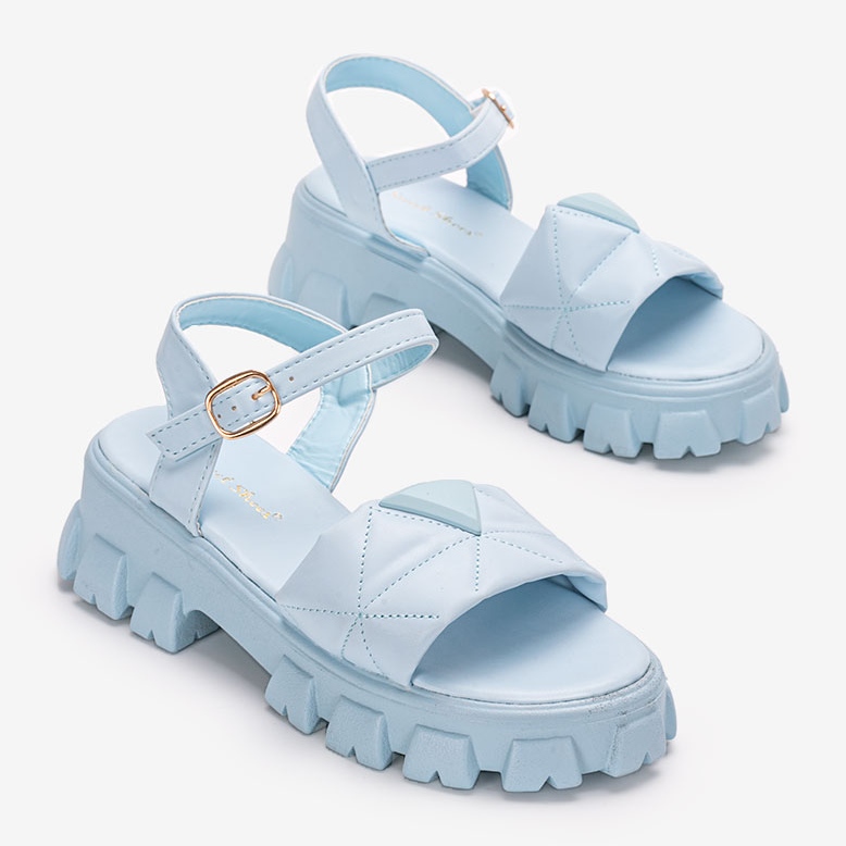 Sandales bleues sur la plateforme Ferlandi 1 Sandales bleues sur la plateforme Ferlandi 1