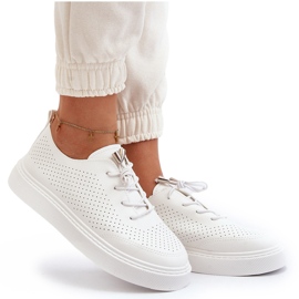 Baskets Ajourées Femme Blanches Unassemia 9
