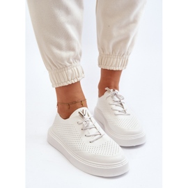 Baskets Ajourées Femme Blanches Unassemia 5