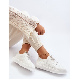 Baskets Ajourées Femme Blanches Unassemia 7