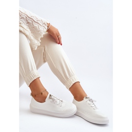 Baskets Ajourées Femme Blanches Unassemia 8