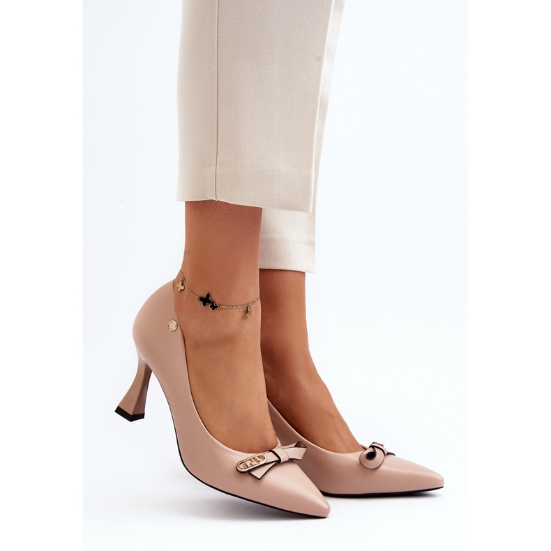 Vinceza Bottes en cuir écologique Kismetti beiges 2