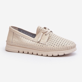 Vinceza Chaussures Femme Ajourées Cuir Beige Darnissa 1 Vinceza Chaussures Femme Ajourées Cuir Beige Darnissa 1