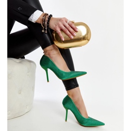 Talons hauts verts Liena 1