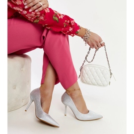 Talons hauts argentés Liena 1