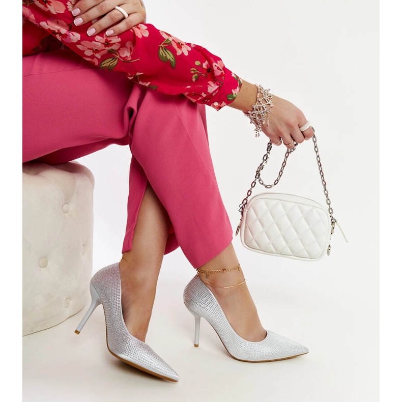 Talons hauts argentés Liena 1