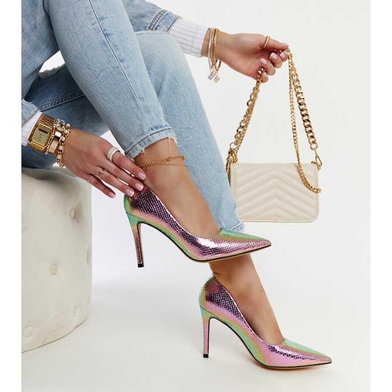 Escarpins roses métallisés Wines 1