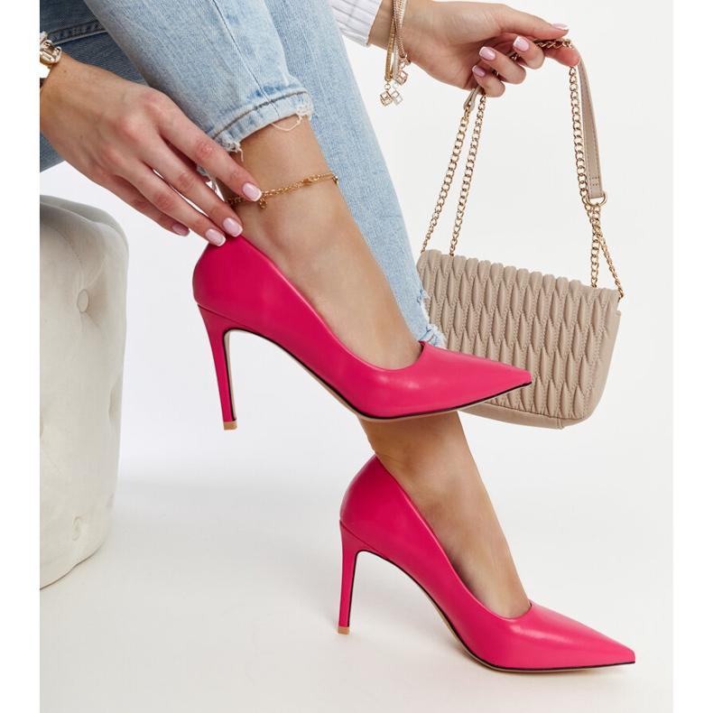 Talons hauts Yassira classiques rose foncé 2 Talons hauts Yassira classiques rose foncé 2