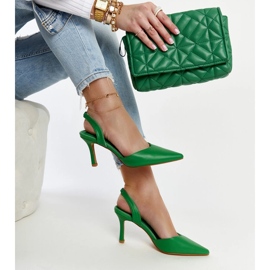 Talon ouvert vert Talons hauts Fontanile 1