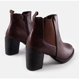 Bottines marron Classy brun 1