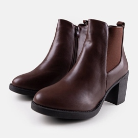 Bottines marron Classy brun 3