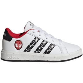 Chaussures Adidas Grand Court Spider-man K Jr IG7169 blanche 1