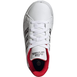 Chaussures Adidas Grand Court Spider-man K Jr IG7169 blanche 2