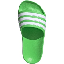 Tongs Adidas adilette Aqua Slides Jr IG4859 vert 1