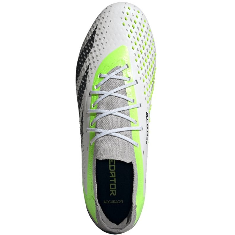 Chaussures de football Adidas Predator Accuracy.1 Low Sg IF2292 blanche 1 Chaussures de football Adidas Predator Accuracy.1 Low Sg IF2292 blanche 1