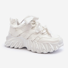 Baskets à semelle épaisse pour femme, blanches Ellerai 1 Baskets à semelle épaisse pour femme, blanches Ellerai 1