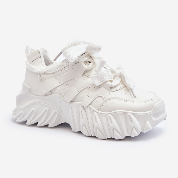 Baskets à semelle épaisse pour femme, blanches Ellerai 1 Baskets à semelle épaisse pour femme, blanches Ellerai 1