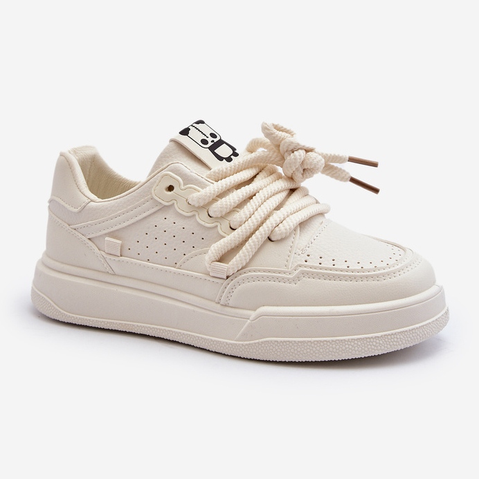 Baskets En Cuir Eco Femme Beige Avanalis 2 Baskets En Cuir Eco Femme Beige Avanalis 2
