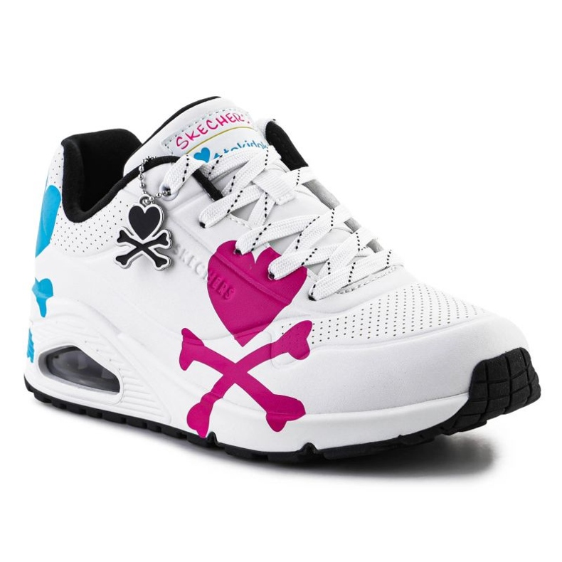 Chaussures Skechers Crossing Hearts W 155227-WMLT blanc 1