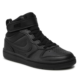 Chaussures Nike Court Borough Mid 2 Jr CD7783-001 le noir 1 Chaussures Nike Court Borough Mid 2 Jr CD7783-001 le noir 1