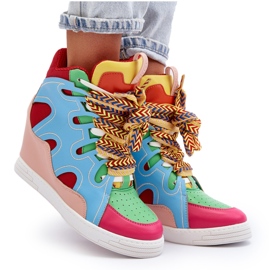 Baskets Compensées Femme Multicolore Leoppa 10