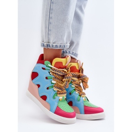 Baskets Compensées Femme Multicolore Leoppa 3
