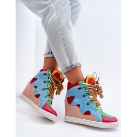 Baskets Compensées Femme Multicolore Leoppa 9