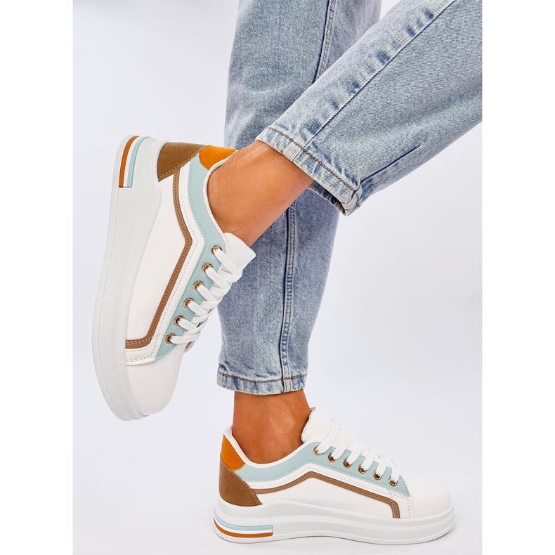 Baskets femme Ateer Bleu blanche 1