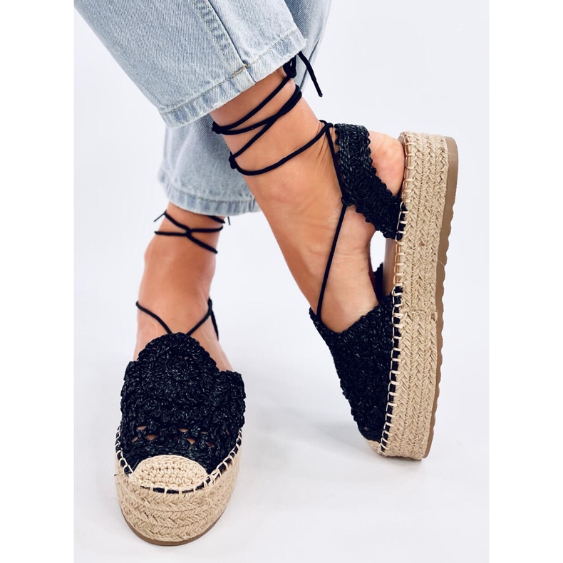 Espadrilles Kalista noires pour femmes le noir 2 Espadrilles Kalista noires pour femmes le noir 2