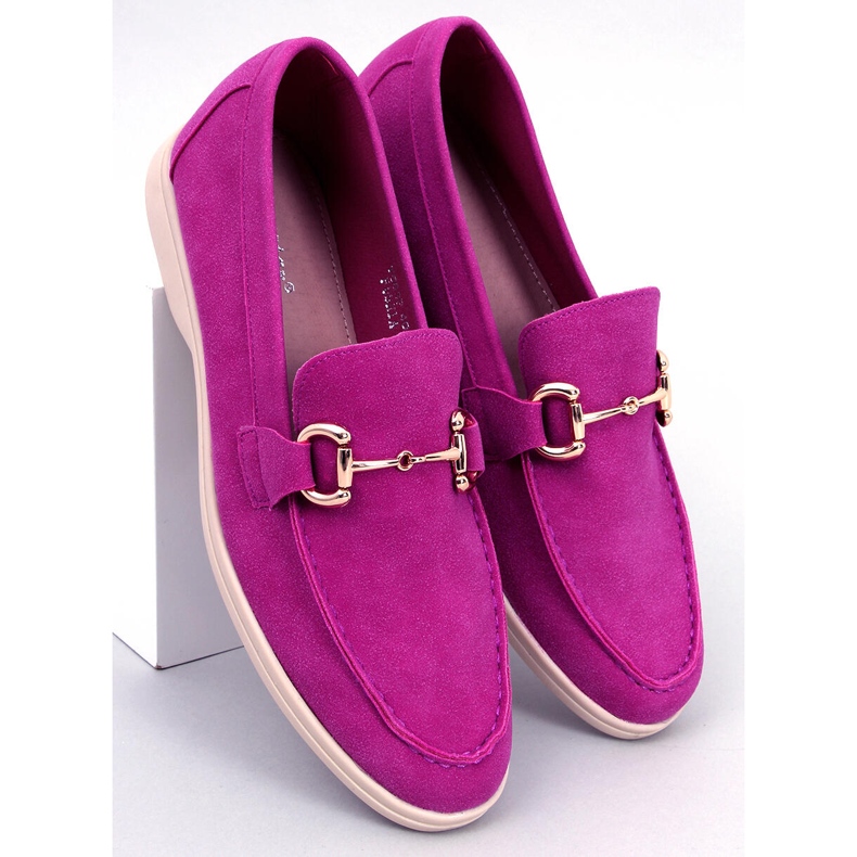 Mocassins femme Milva Fuchsia rose 2