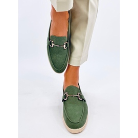 Mocassins femme Milva Vert 1