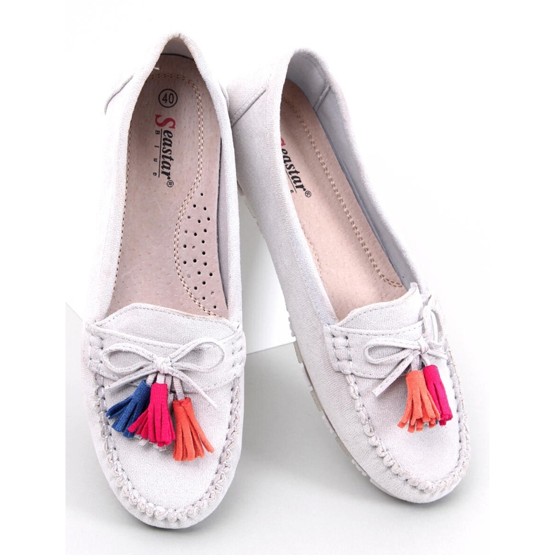 Tamla Gris mocassins à franges 2 Tamla Gris mocassins à franges 2