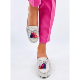 Tamla Gris mocassins à franges 1 Tamla Gris mocassins à franges 1