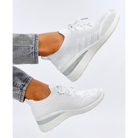 Baskets compensées blanches Croft 5