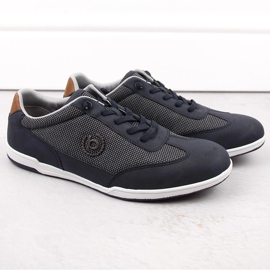 Chaussures de sport confortables à enfiler pour hommes, bleu marine Bugatti NN153404 1