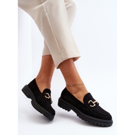 Mocassins Femme Ajourés Avec Décoration, Noir Talesse 2