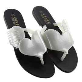 Meliski Coeur volant KM116 NOIR / ARGENT blanche 2 Meliski Coeur volant KM116 NOIR / ARGENT blanche 2