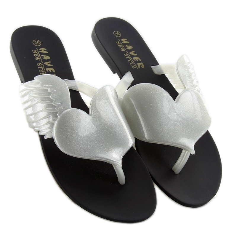 Meliski Coeur volant KM116 NOIR / ARGENT blanc 2