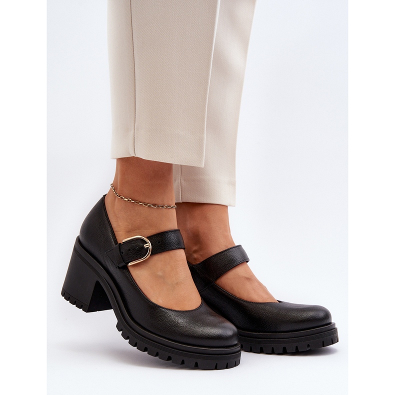 Zazoo 20166 Escarpins En Cuir Noir le noir 2