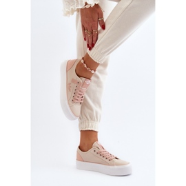 Lee Cooper LCW-24-31-2196 Baskets en tissu pour femme Beige 1