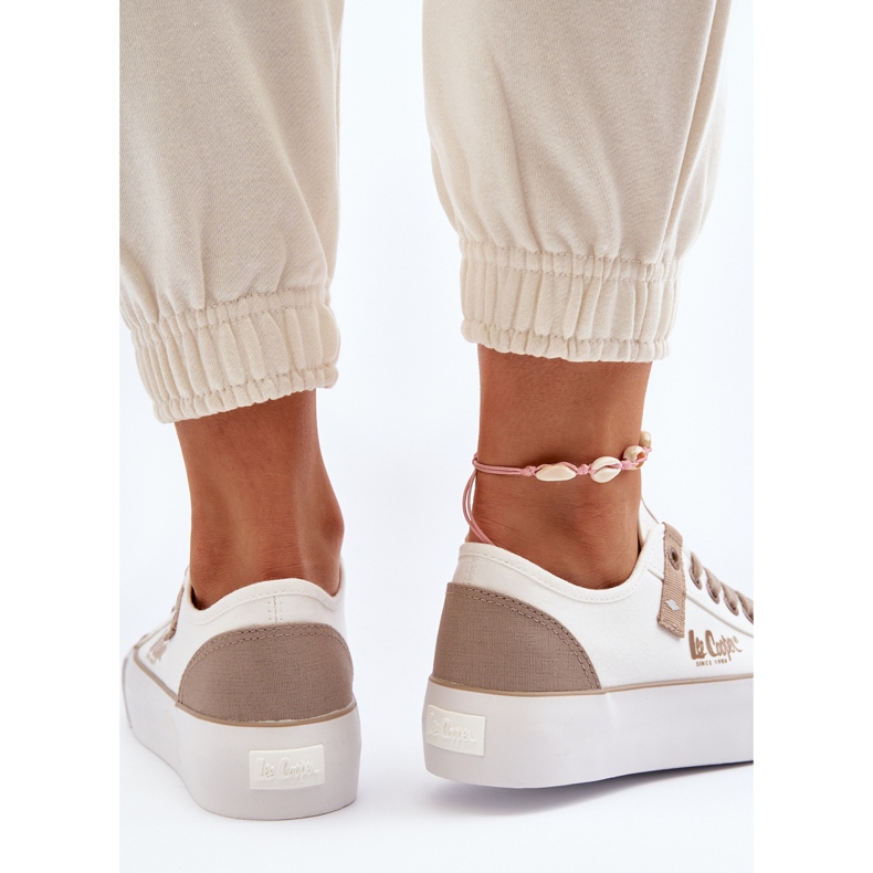 Lee Cooper LCW-24-31-2198 Baskets en tissu pour femme Blanc blanche 2