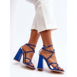Sandales à talons hauts bleues à la mode Josette 1